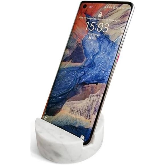 Luxurious Marble Cell Phone Stand Holder for Cellphone Tablet On - Picture 7 of 7